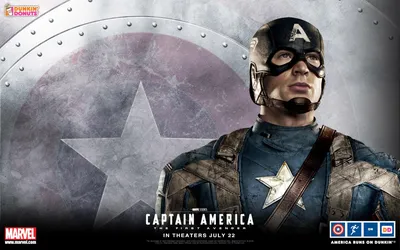 Живые обои Captain America Neon / скачать на рабочий стол