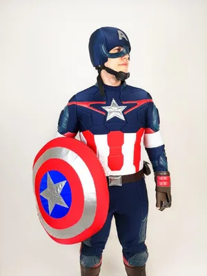 Картинка для торта \"Капитан Америка (Captain America)\" - PT103829 печать на  сахарной пищевой бумаге
