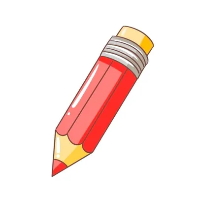 Красный карандаш картинка для детей - 59 фото