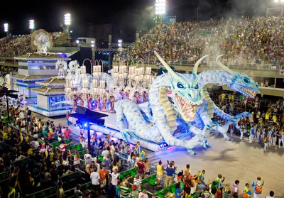 Бразилия. Карнавал в Рио-де-Жанейро