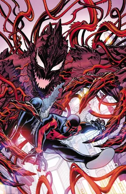 Image of marvel's carnage character on Craiyon