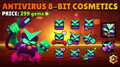 Virus 8-Bit Portrait! : r/Brawlstars