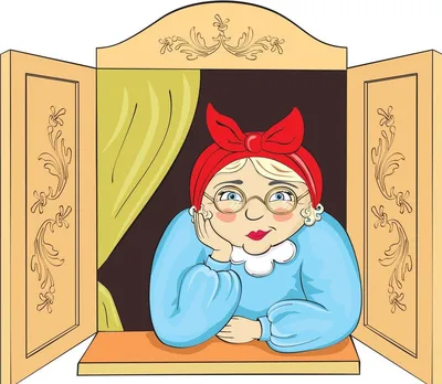 Картинка бабушка в окошке из сказок - 75 фото