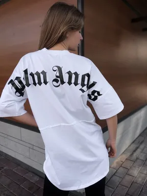 Женская футболка оверсайз Palm Angels белая | Футболка женская летняя  повседневная хлопковая ЛЮКС качества (ID#1380842930), цена: 749 ₴, купить  на Prom.ua
