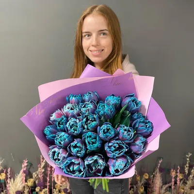 Букет из ярко-розовых тюльпанов - заказать доставку цветов в Москве от Leto  Flowers