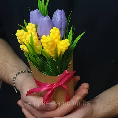 Весенние цветы в корзинке - заказать доставку цветов в Москве от Leto  Flowers