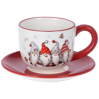 Чашка с блюдцем чайная 200 мл форма Сад рисунок Русские сказки. Дракон арт.  81.28416.00.1 - купить по цене 4 220 ₽ | «ИФЗ»