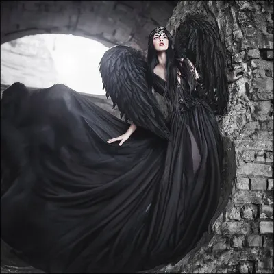Картинка черного ангела фотографии