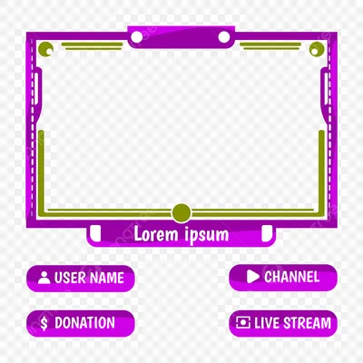 Top donate panel - Kawaii Cats - Stream overlay for Twitch and YouTube