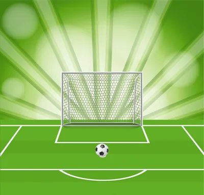 футбольное поле в ярком зеленом 3d изображении, футбольные ворота, гол в  футболе, футбольная сетка фон картинки и Фото для бесплатной загрузки