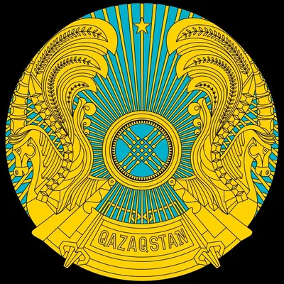 Герб Республики Казахстан (объемный, цветной, пластик) (id 61300148),  купить в Казахстане, цена на Satu.kz