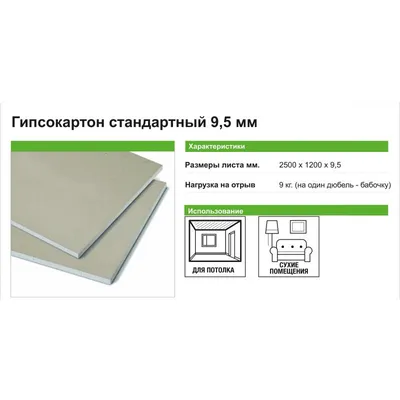 ⚡ Купить Гипсокартон влагостойкий Knauf 12,5 мм (1200x2500 мм) ☝ цена ➤  Стройпартнер Харьков