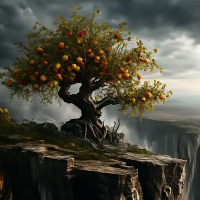 Картинка яблоня с яблоками - 59 фото