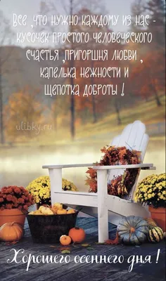 Картинки \"Хорошего осеннего дня\" (65 открыток) • Прикольные картинки и  позитив