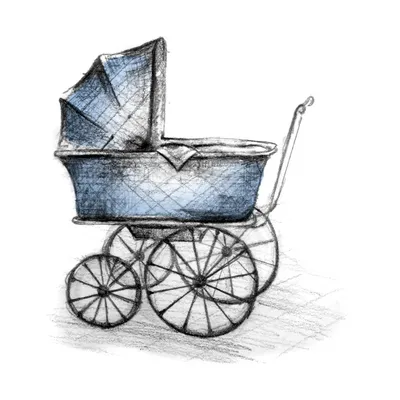 Детская коляска рисунок (29 фото) » Рисунки для срисовки и не только