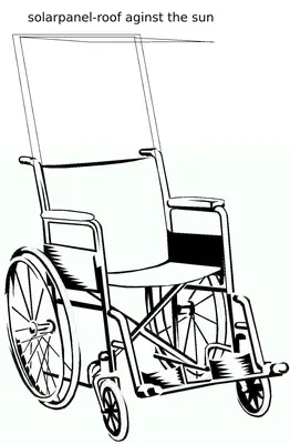 Инвалидная коляска рисунок - 66 фото