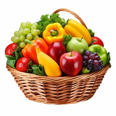 корзина с фруктами и овощами | Графические элементы PSD Бесплатная загрузка  - Pikbest в 2023 г | Овощи, Фрукты, Корзина