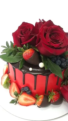 Торт “На День рождения женщины” Арт. 01250 | Торты на заказ в Новосибирске  \"ElCremo\"