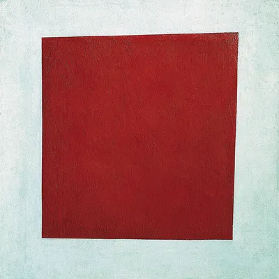 Купить онлайн картину Красный квадрат, голубой треугольник 3 | Галерея  Гвоздь