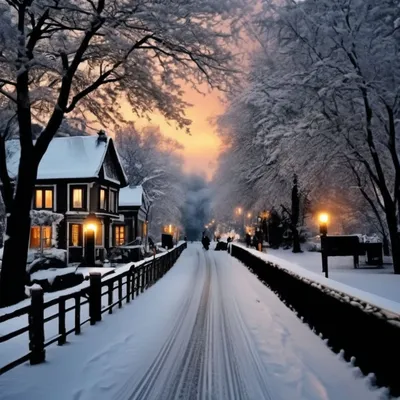 Снежная красота зимы» — создано в Шедевруме