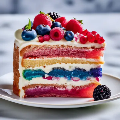 Вкусный кусочек торта с ягодами на столе :: Стоковая фотография ::  Pixel-Shot Studio