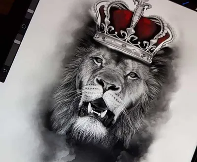Татуировки лев корона: символ силы и власти - tattopic.ru