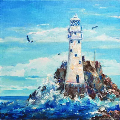 маяк ярко светится в темноте в бушующем море, штормовой генеративный  помощник Стоковое Изображение - изображение насчитывающей шторм, утесы:  270794201