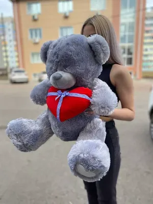 Мишка с сердечком 27см купить по цене 590 ₽ в интернет-магазине KazanExpress
