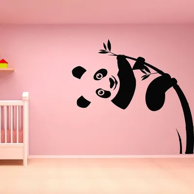 Простой рисунок дома на стене. Силуэт панды. | Настенный рисунок, Настенные  надписи, Рисунок