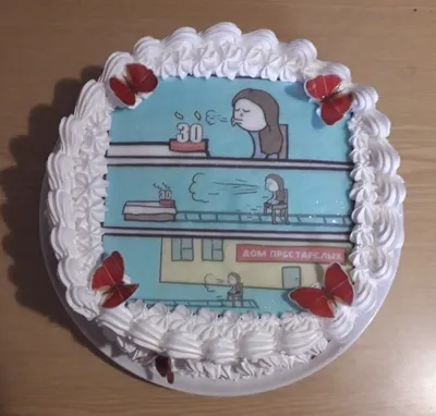Вафельная картинка на торт девушке 33 года прикольная PrinTort 120721683  купить за 56 600 сум в интернет-магазине Wildberries