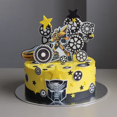 Рукоделки IrKo :): Торт \"Трансформеры. Бамблби\" / Transformers Bamblebee  Cake