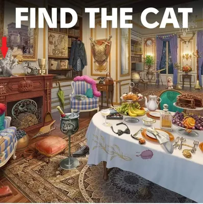 Найдите кота на фото: его не смогла найти даже собственная хозяйка