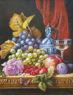 Картина Натюрморт с фруктами ᐉ Николаева Анастасия ᐉ онлайн-галерея Molbert.