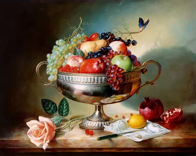 Картина «Натюрморт с фруктами», Снежана Сосновская