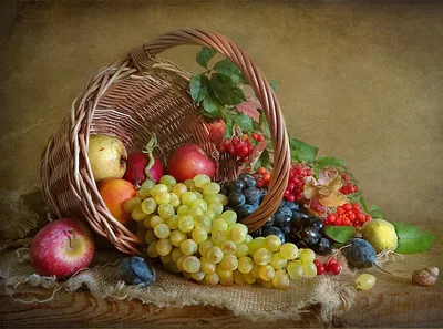Натюрморт с фруктами и овощами» Рейвестейн, Хьюберт Ван, картина около 1670  г.