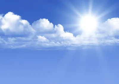 Прекрасный Вид Голубое Небо Облаками Восходе Солнца Частично Облачно Фон  стоковое фото ©dongnhathuy167 642117506