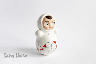 Статуэтка ASIKNOVA CERAMICS Неваляшка Марта ART, цена на декор, купить  Неваляшка Марта ART в интернет-магазине DaisyMaisy