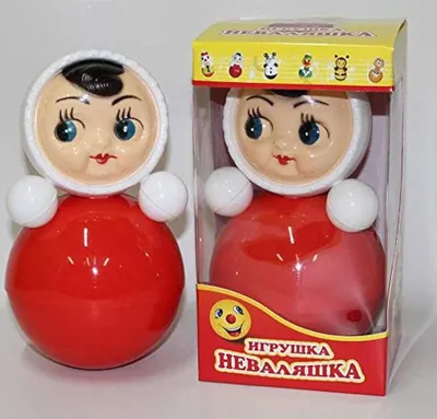 Кукла неваляшка целлулоид пр-ва СССР 14,5 см. см видео обзор - «VIOLITY»