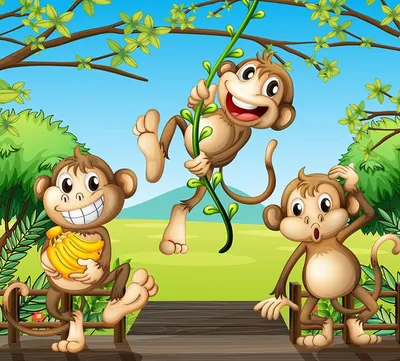 Картинки на тему #обезьянки - в Шедевруме