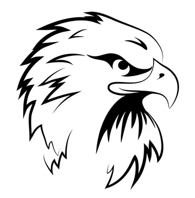 Силуэт орла, эскиз татуировки орел Stock Vector | Adobe Stock