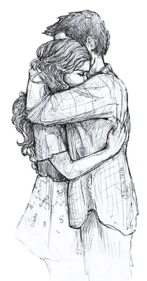 Парень обнимает девушку» — создано в Шедевруме