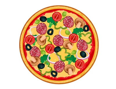 Картинка пицца для детей