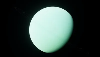 Планета уран изолирована на белом фоне | Премиум Фото