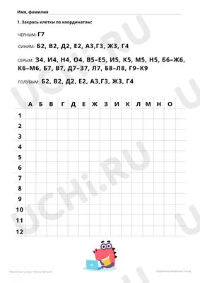 Правила рисования в системе координат – Сайт Кожевниковой М