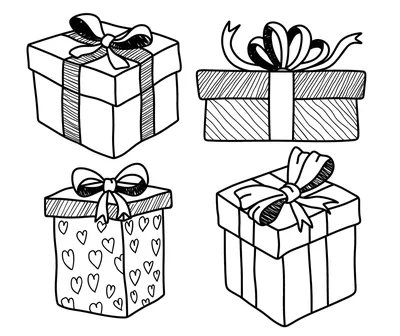 Подарок на день рождения Рождество, Белый Подарок с, угол, белый, мебель  png | PNGWing