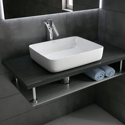 Калипсо – товары для ванной комнаты: CS3077 Раковина накладная овальная  625х415х150мм.