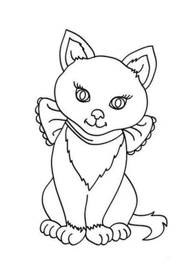 Раскраска Кошка Мари распечатать бесплатно