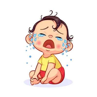Картинка ребенок плачет