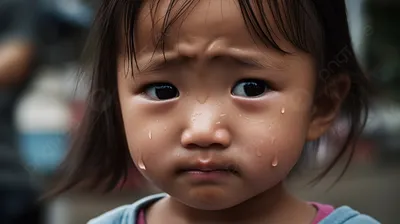 Ребёнок Плачет Прижав Руку Рту стоковое фото ©leadenpork 184730176