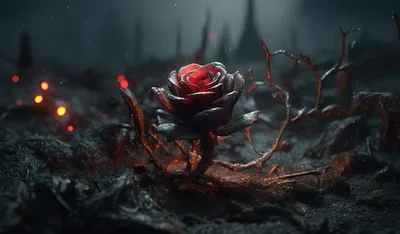Фотография Розы Цветы на черном фоне 3840x2400